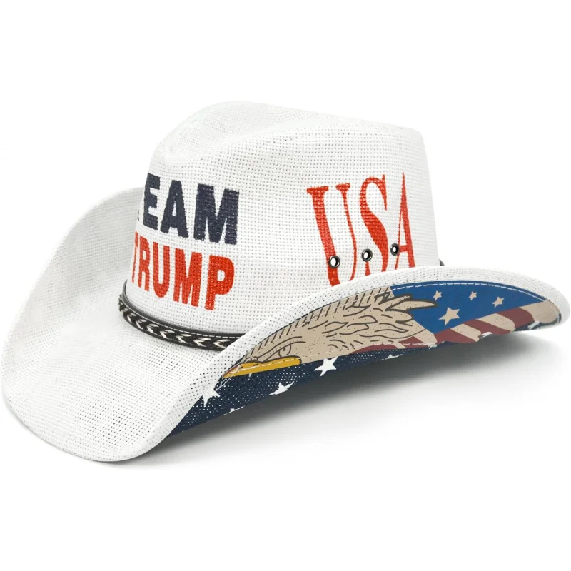 Ковбойская шляпа-ковбойка Трампа с американским флагом США патриотическая