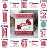 snow peace greetings christmas village border blustery frame rose poinsettia holly pine floral ovals wreath snowflake cut dies