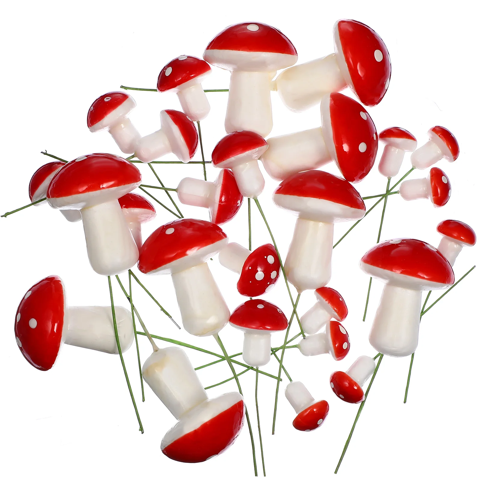 

Mushroom Cupcake Topper Toppers Cake Baby Shower Party Decorations Woodland Fairy Ornament Tiny Favor Picks Birthday Accessories