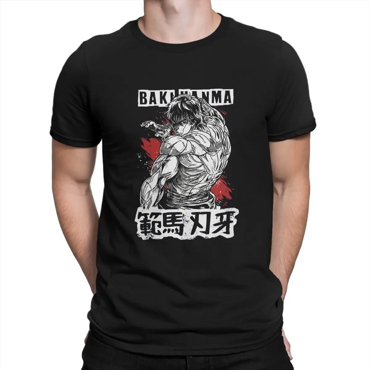 

Grappler Baki Hanma Yujiro Dou Manga Men's TShirt Cool Distinctive Polyester T Shirt Graphic Streetwear Hipster