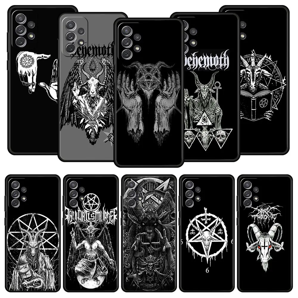 

Satanic Goat Satan Devil 666 Phone Case For Samsung A13 A51 A71 A41 A31 A21S A11 A03S A12 A32 A52 A22 A23 A33 A53 A73 5G Cover