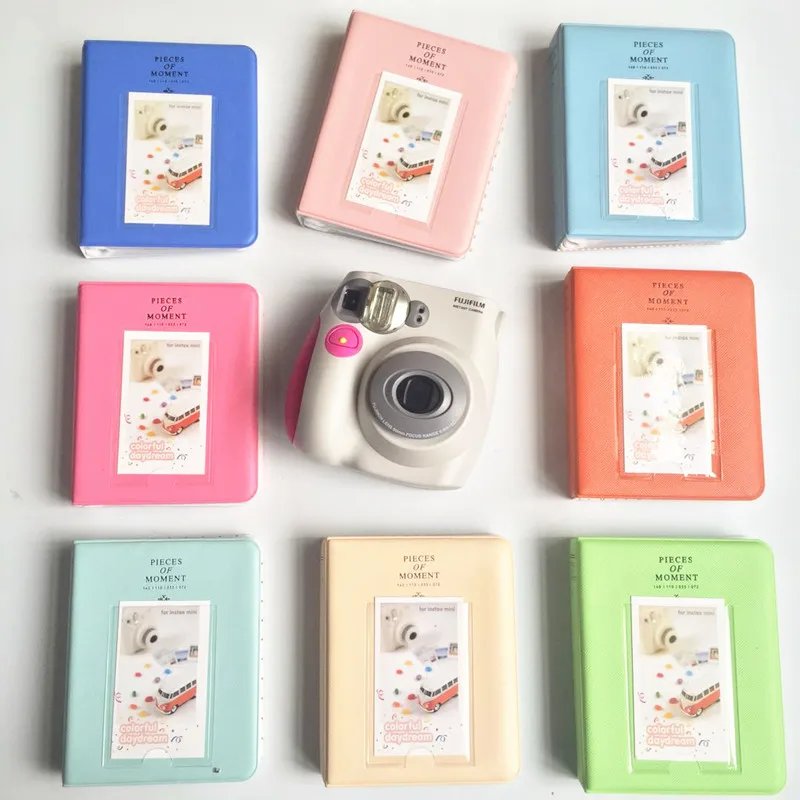 

64 кармана для фотоальбома Polaroid, чехол для хранения мгновенных фотографий для Fujifilm Instax Mini, Свадебный фотоальбом Instax