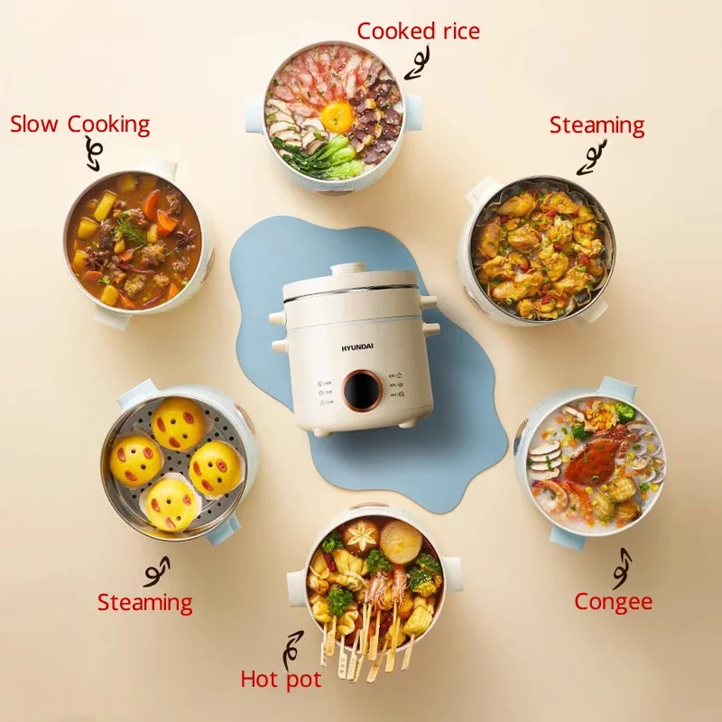 Электрическая рисоварка 2 0 л мини-мультиварка Ланч-бокс антипригарная