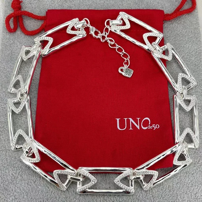 Роскошное бестселлер UNOde50 2024 высокое качество популярное изысканное ожерелье