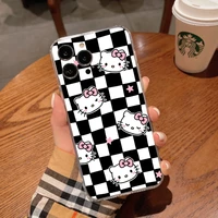 hello kitty for iphone 11 12 pro 13 pro max 12 12 pro max cartoon leather for iphone x xs max xr 8 plus transparent phone case