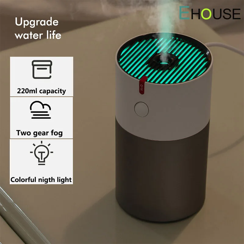 

Mini Humidifier Car Home Dual USB Ultrasonic Portable Aroma Diffuser With Night Light Cool Mist Maker Air Humidifier Purifier