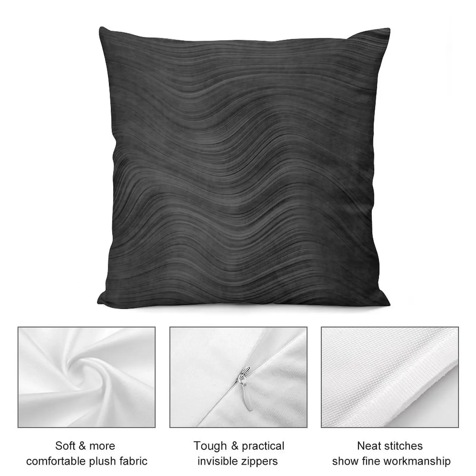 Стальной слиток Beskar с тонким зерном - темная стальная подушка чехол для дивана