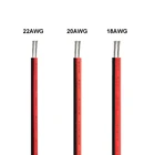 Электрический провод 5-100 м, 2 штырька, черный, красный, 5 В, 12 В, 2 ядра, для автомобильной лампы