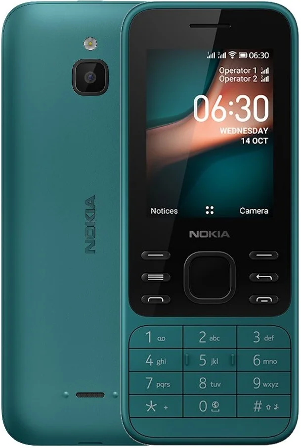 Nokia 6300 4G Dual Sims голубой | Мобильные телефоны и аксессуары