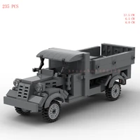 hot military ww2 opels blitz truck vehicles tank war germany army weapons equipment bricks model building blocks toys for gift