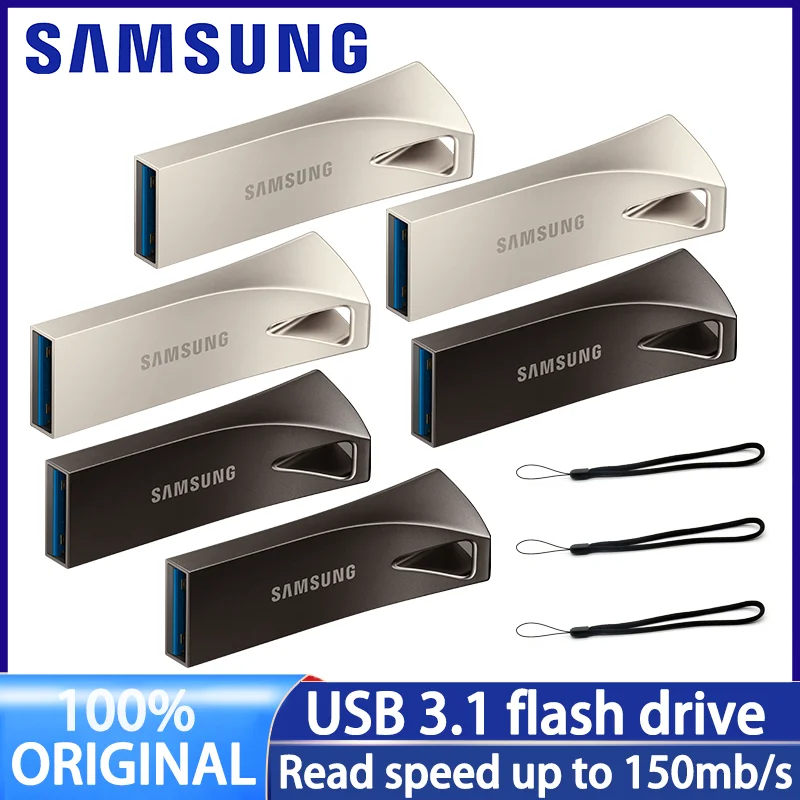 

Samsung 100% Original USB Flash Drive 64GB 128GB 256GB USB 3.1 Mini Pen Drive High-speed storage device USB Flash Drive 400MB/S