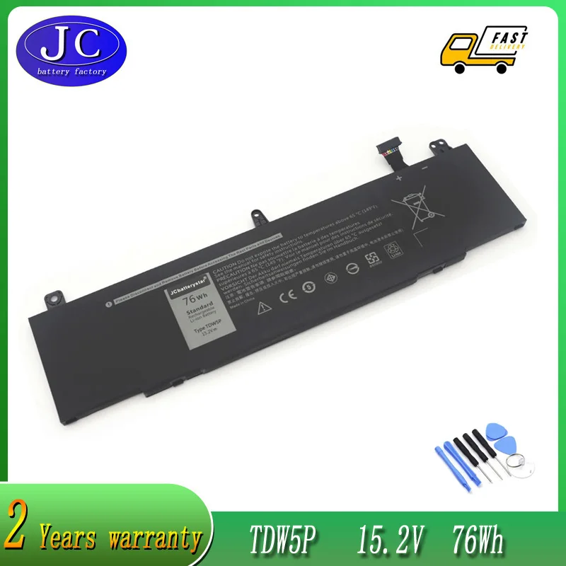 Фото Аккумулятор TDW5P для ноутбука Dell Alienware 13 R3 ALW13C D1738 D2718 D2728 D2838 D2508 D2503S D2715S Series V9XD7 0V9XD7 04RRR3 76Wh №1