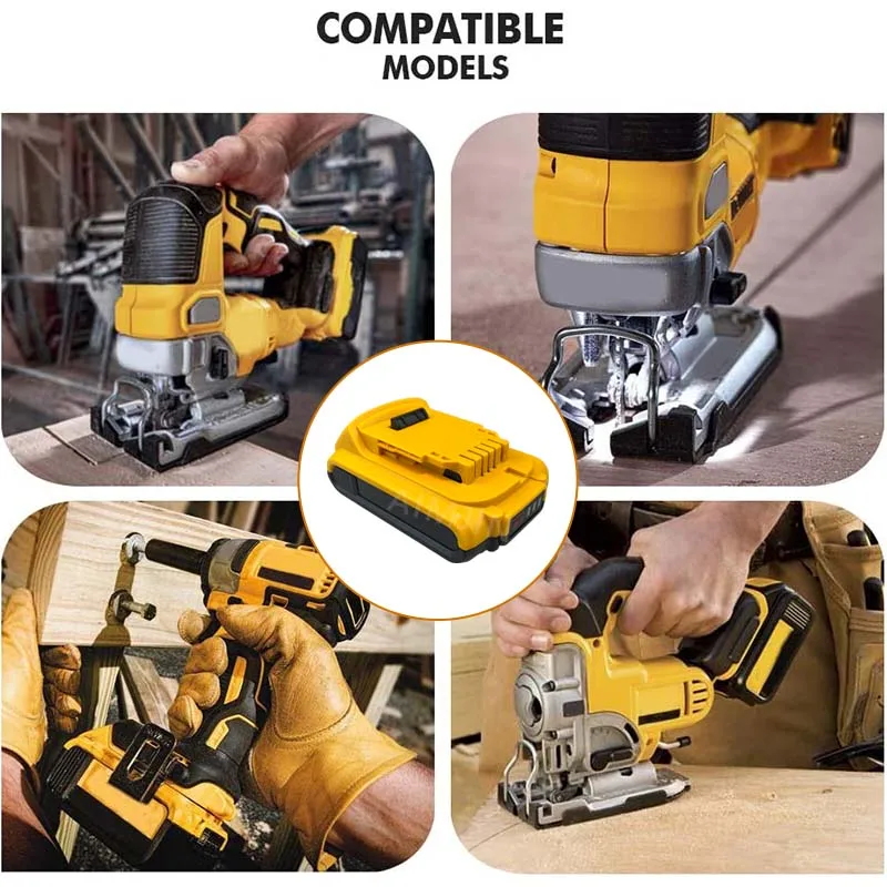 

20V Electric Eplacement Battery, 3.0Ah/4.0Ah/5.0Ah, for 12V Dewei Tools DCB205 DCD74 DCB201 DCG412 DCD740 DCB203 , Etc