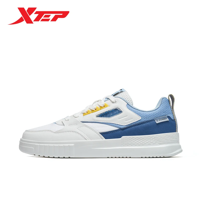 

XTEP 2022 Men Sneakers High Top Casual Shoes Student Street Trend All-match Flat Shoes Sneakers 878319310010