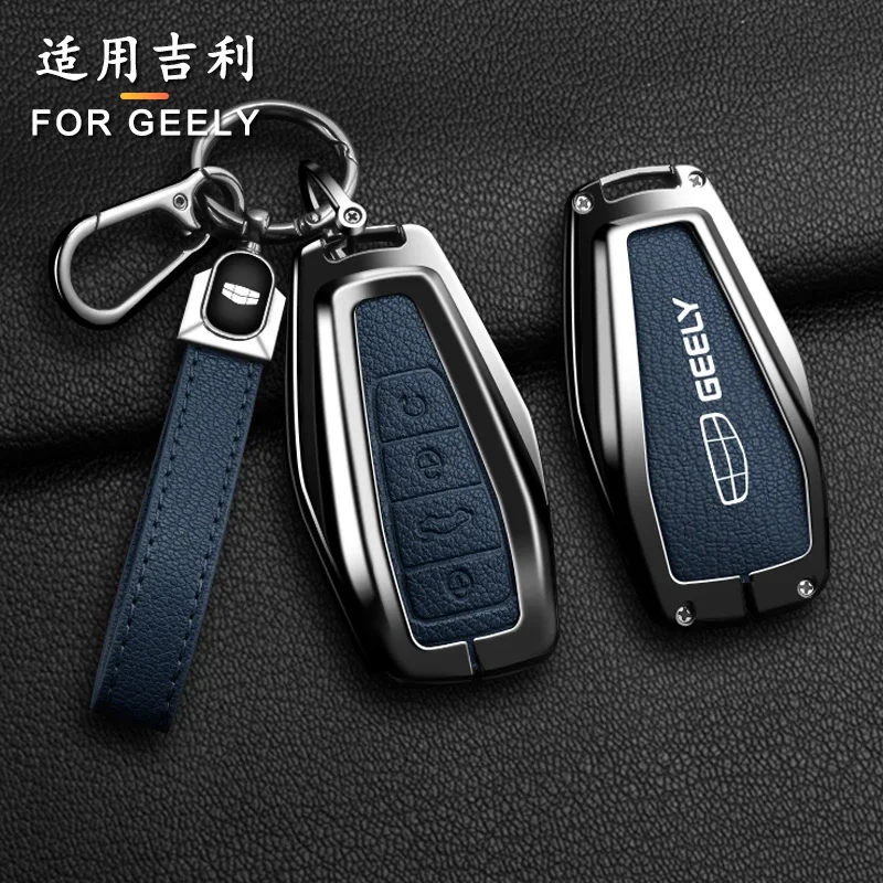 

Новый чехол для автомобильного ключа из сплава овчины для Geely Okavango Coolray Atlas Monjaro Tugella Emgrand GT S Proton X50 X70 X6 X7 EX7 GC