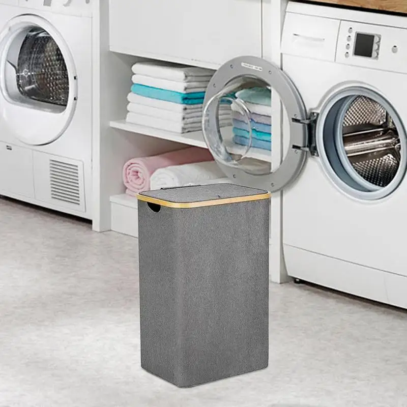 

Large Laundry Basket Freestanding Laundry Hamper Collapsible Clothes Hamper With Handles For Clothes Toys Home Storage Basket