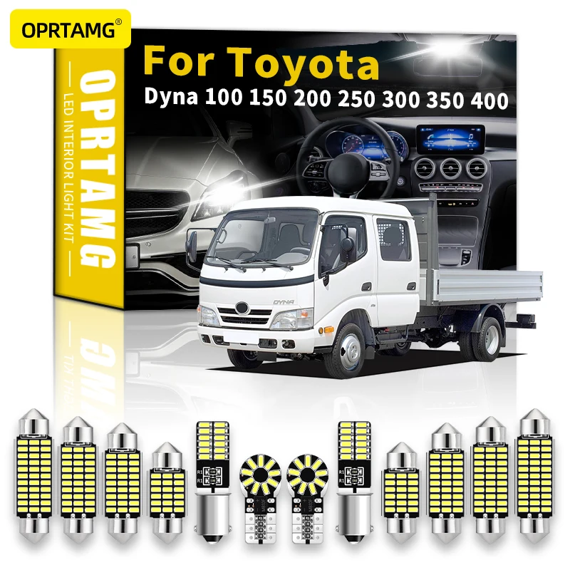 

OPRTAMG Canbus For Toyota Dyna 100 150 200 250 300 350 400 2014 2015 2016 2017 2018 2019 Vehicle LED Interior Light Kit Canbus