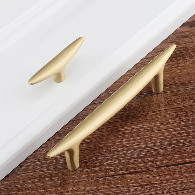 

NEW Quality Copper Cabinet Knobs and Handles Kitchen Door Handle Gold Drawer Pulls Handles for Furniture