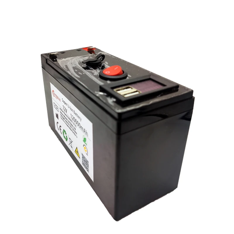 New 12V 120000MAh Portable And Rechargeable 18650 Battery Built-In 5V 2.1A USB Power Display Charging Port With + 12.6V Charger