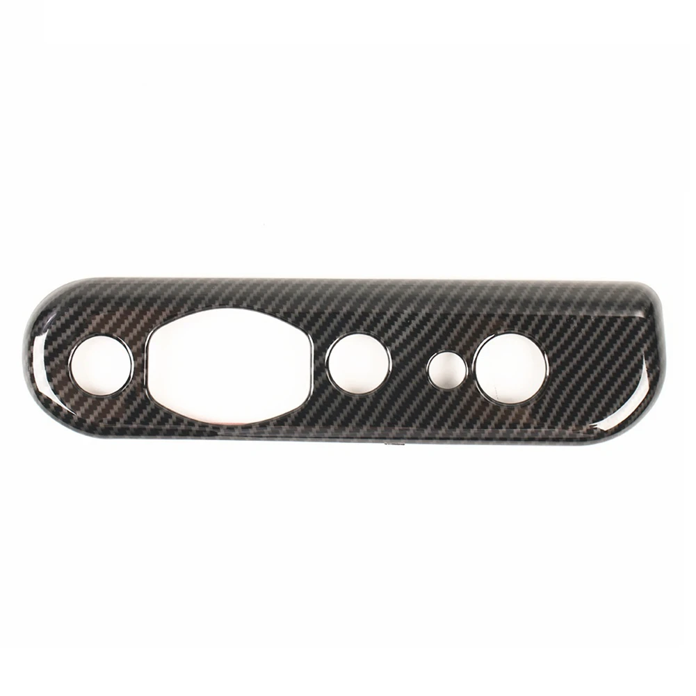 

Rear Trunk Lock Panel Cover Trim Decoration for Ford Bronco 2021 2022 Interior Accessories (ABS Carbon Fiber)