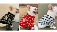pet knitting sweater autumn and winter thickening warm dog clothes pet clothing clothing schnauzer corgi small dog clothes