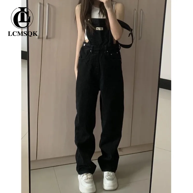 Korean Fashion Vintage Clothes Women's Pants Streetwear Female Clothing Y2k Straight Leg Jeans Woman High Waist Denim 2022