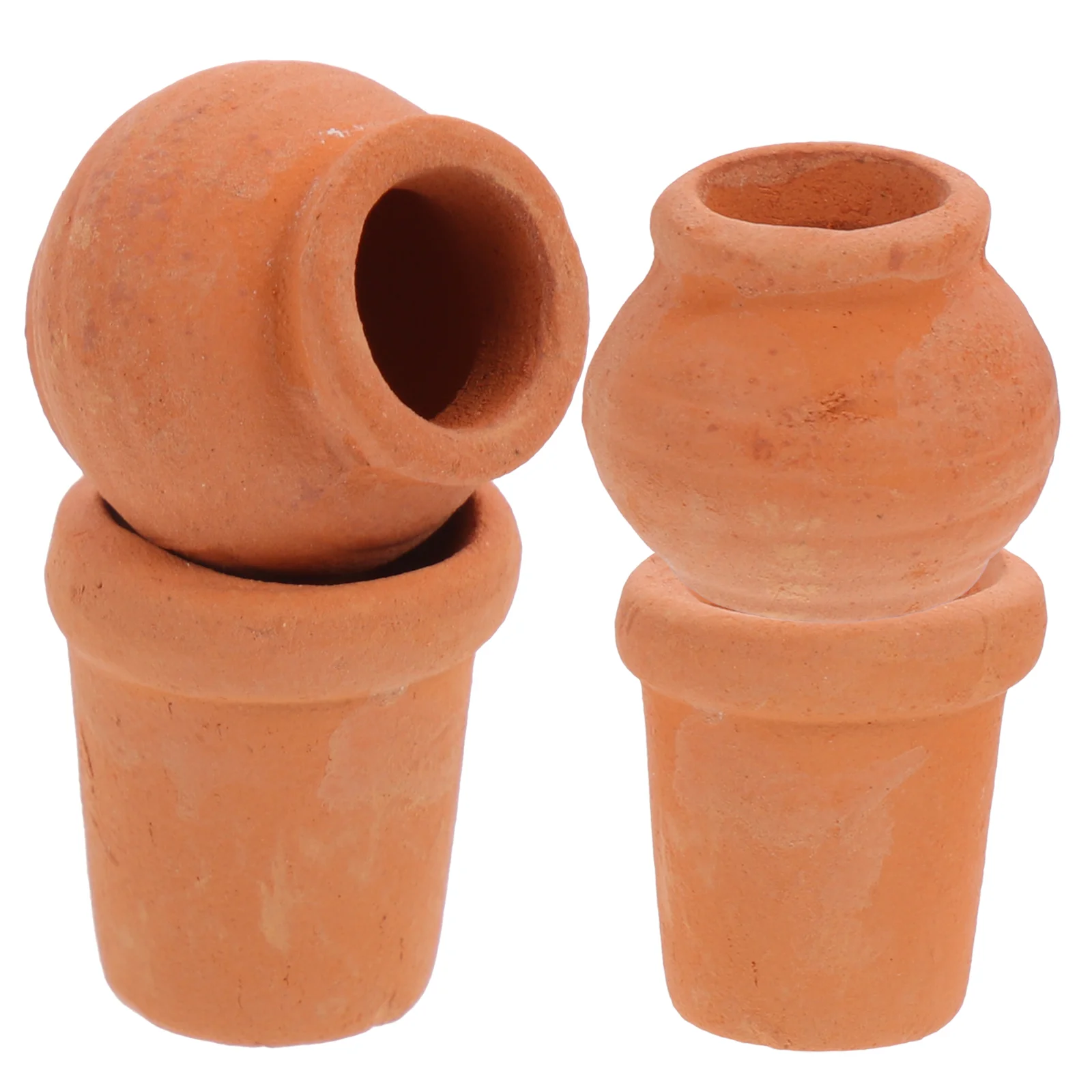 

4pcs Miniature Nursery Pot Tiny Planting Pot Portable Ceramic Planter for