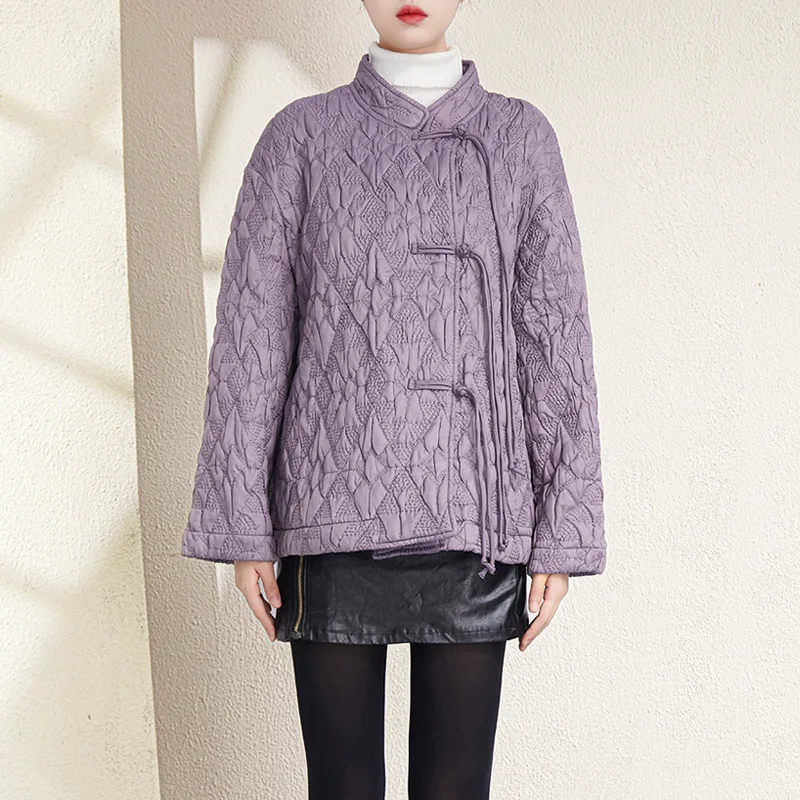 

Куртка женская плиссированная с воротником-стойкой, длинным рукавом