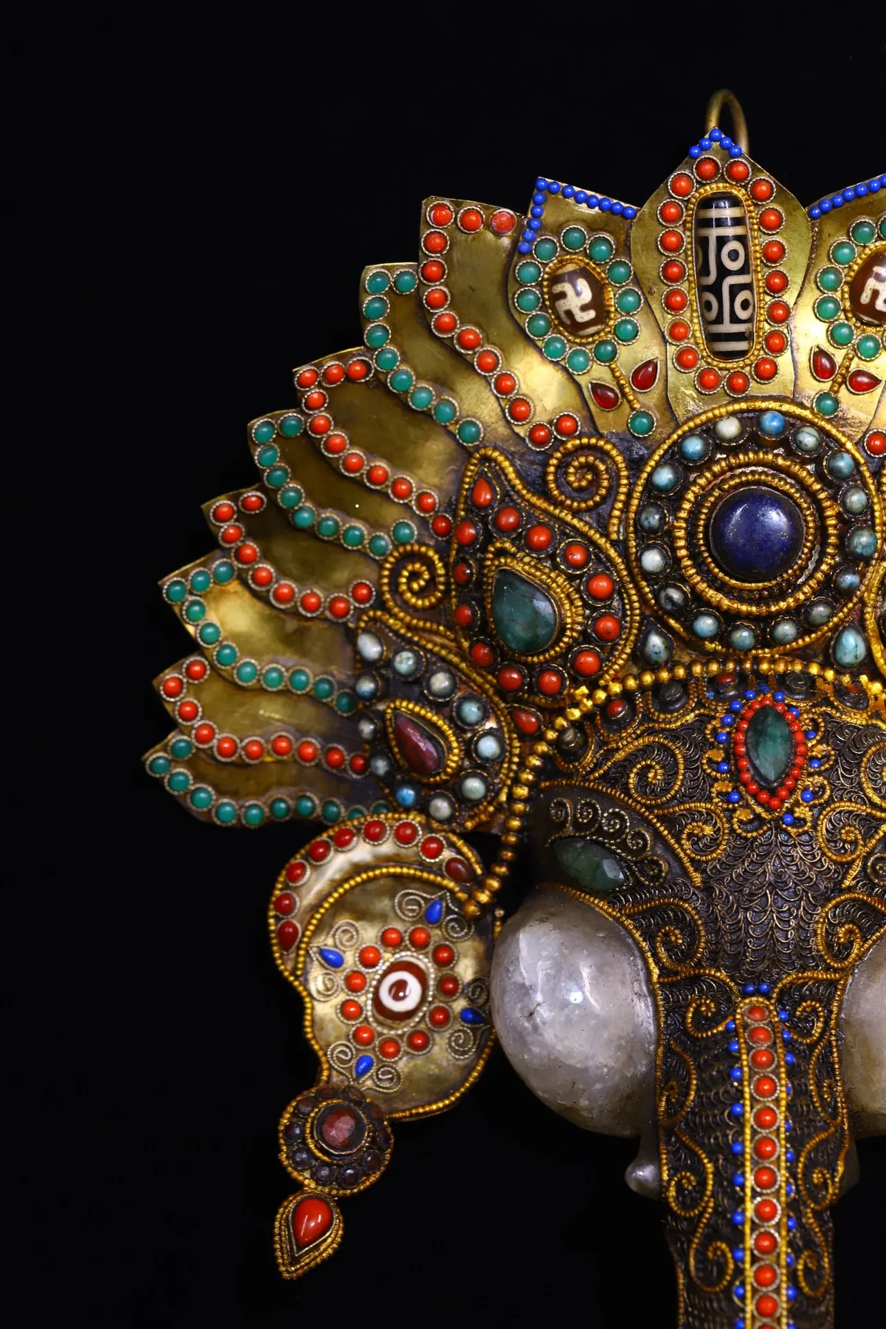 Коллекция тибетских храмов 12 дюймов старый натуральный кристалл обрамление в