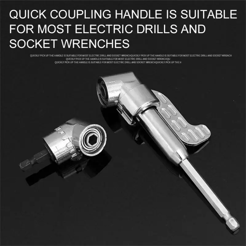 

105 Angle Screwdriver Set Socket Holder Angle Adapter Adjustable Drill Bit Holder 1/4'' Hex Bit Socket Right Angle Drill Adapter