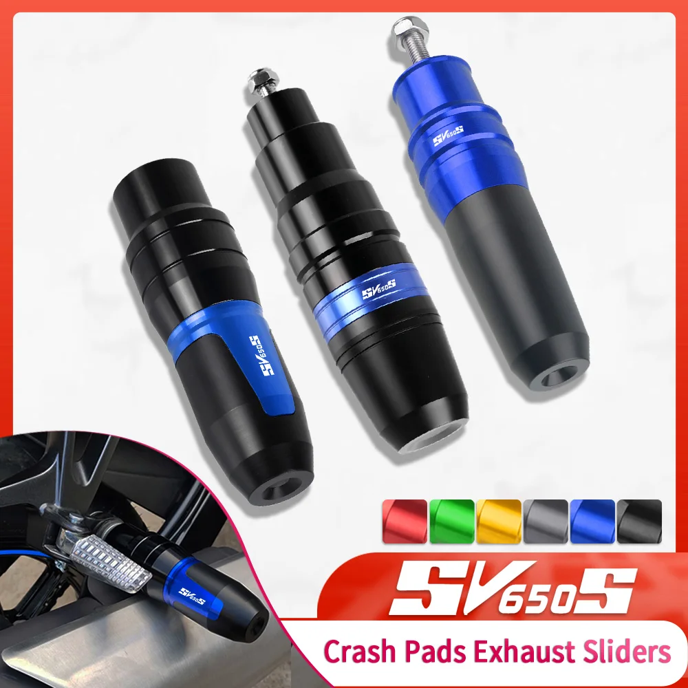 

FOR SUZUKI SV650S 1999 2000 2001 2002 2003 2004 2005- 2011 2012 Accessories Exhaust Frame Sliders Crash Pads Falling Protector