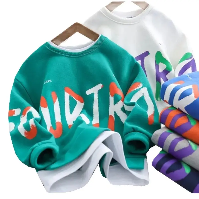 

Kids Casual Sweater NewTerry Cotton Children Clothing Infant Babe Kids Boy Sweater Hoodies Sweatshirts T-shirt Baby Boys Clothes