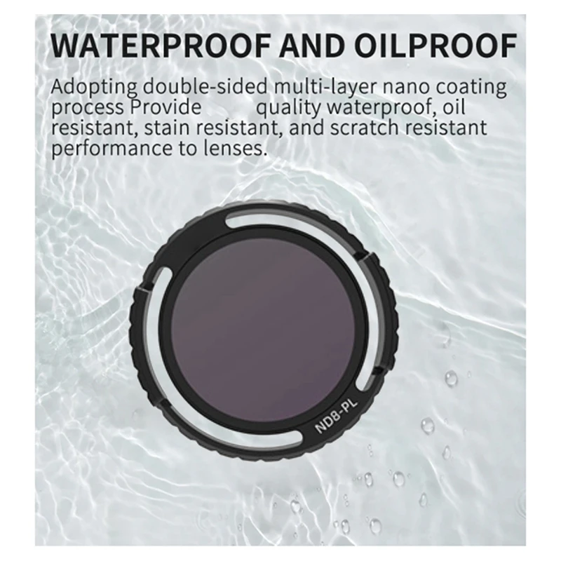 ND32PL фильтр для объектива дрона DJI Avata 2 водонепроницаемые с защитой от белого