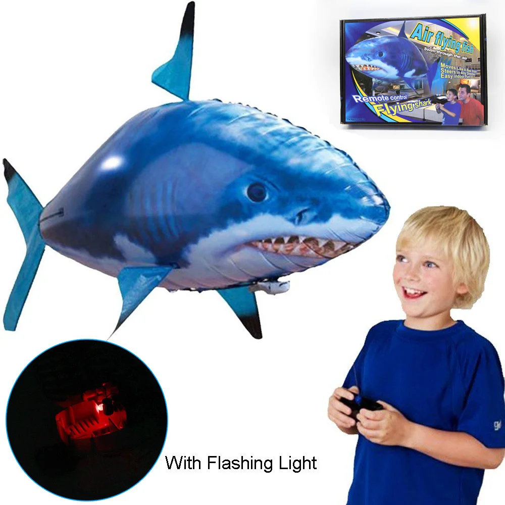 

Remote Control Shark Toys Air Swimming RC Animal Infrared Fly Balloons Clown Fish Toy For Children Christmas Gifts Decoration