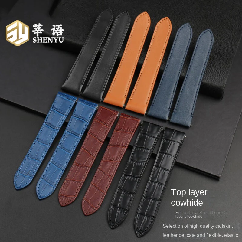 Ремешок для часов Shenyu из коровьей кожи 19/21 мм