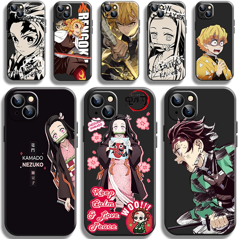 

Demon Slayer Kamado Tanjirou Phone Case for iPhone 13 12 Pro Max Mini 11 Pro X XR XS Max 6 6S 7 8 Plus Se2 Coque