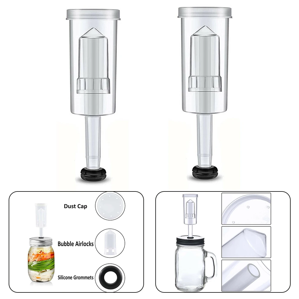 

Fermentation Tank Water Seal With Grommet Air Lock For Brewing Barrel Exhaust Valve Fermentation Wine Beer Making Tool