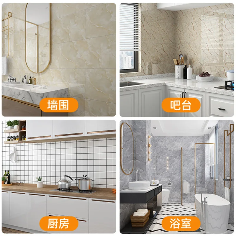 Имитация мраморной плитки самоклеящиеся обои 40*80 см украшение для ванной и кухни