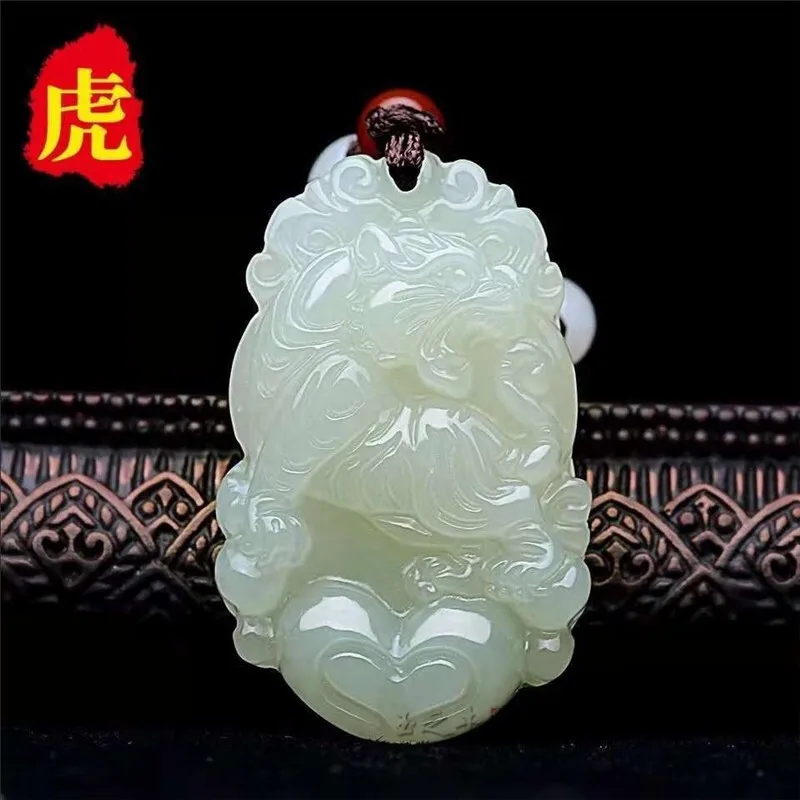 12 дюймов Двенадцать китайских зодиаков натуральный жадеит класса А Бирма нефрит