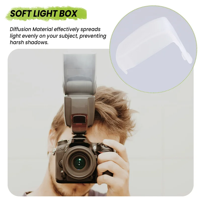 Фото 【A42U】Отражатель флэш-диффузора для Yongnuo YN685 YN600EX-RT YN-660 Speedlight №5