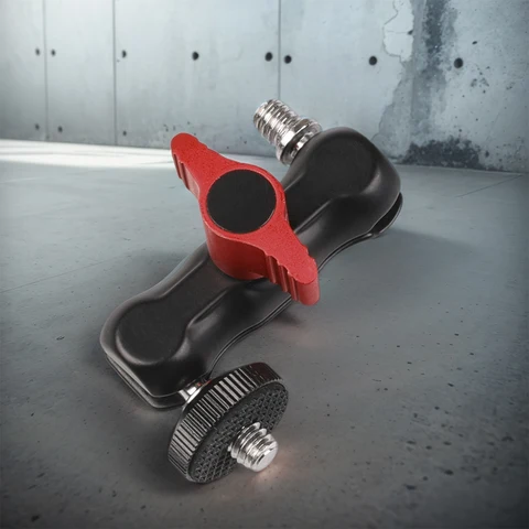 Зажим для шаровой головки с резьбой 1/4 дюйма-20 Magic Arm Super Clamp Вращающийся металлический суперзажим для GPS-телефона Монитор Видеосветильник