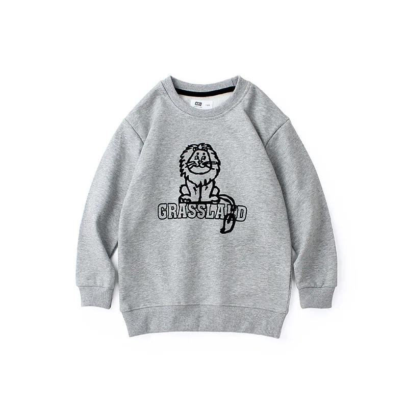 

Boys Round Neck Letter Cartoon Print Drop Shoulder Tee Spring and Autumn Long Sleeve Pullover Tops Boys Bottoming Shirts clothes