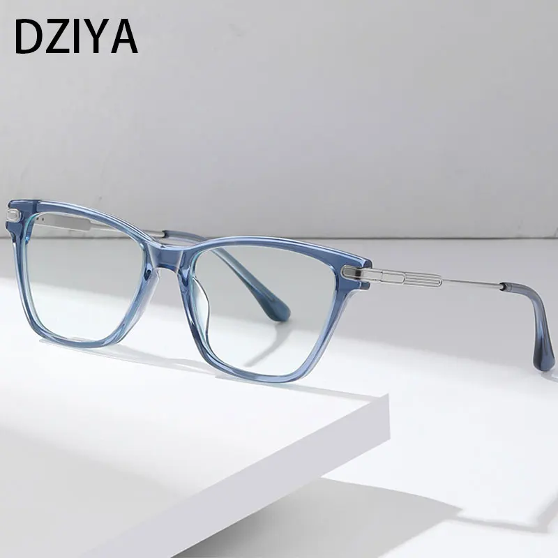 

Vintage Square Cat Eye Acetate Glasses Frame Women Optical Prescription Eyeglasses Frame Luxury Brand Eyewear Handmade 60788