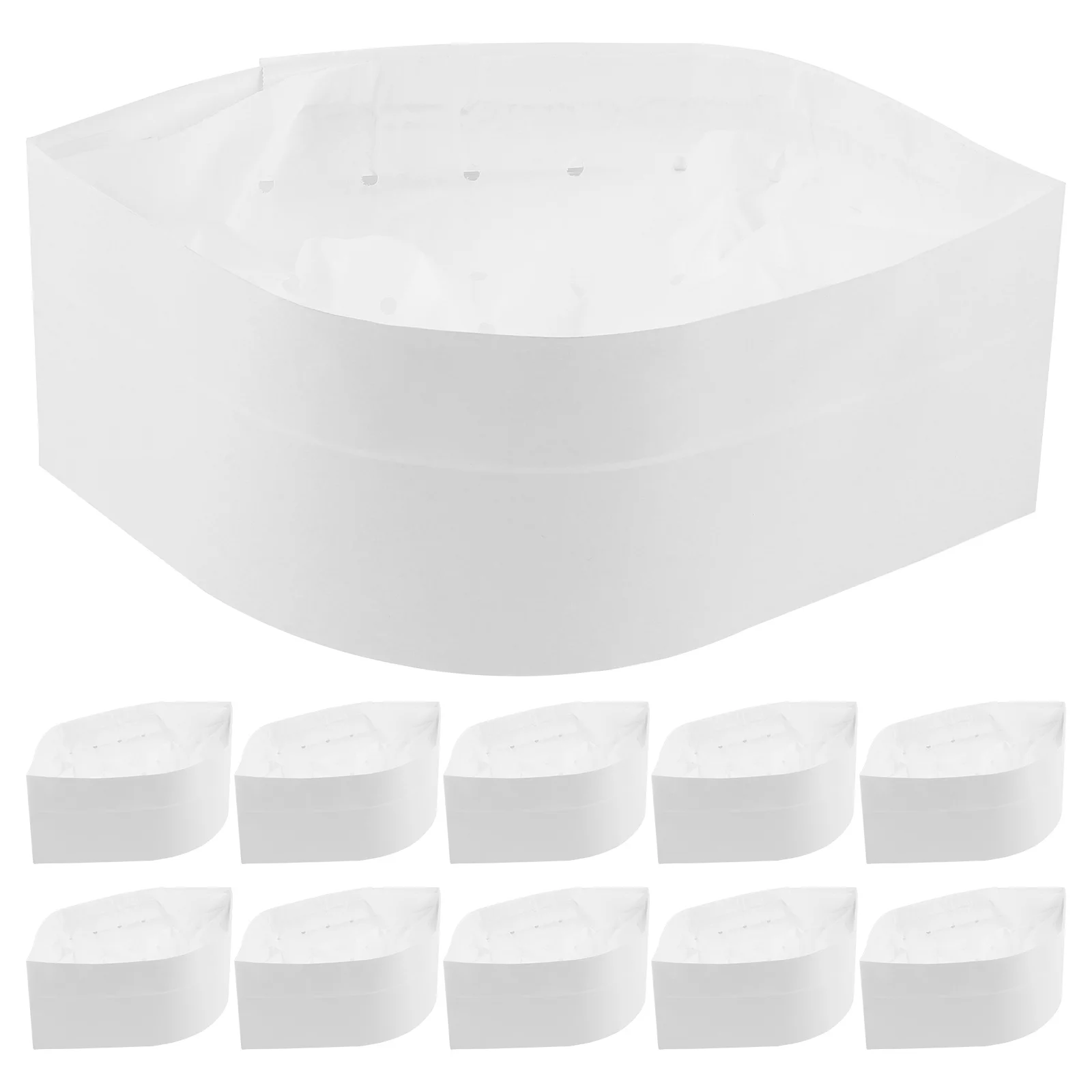 20 шт. одноразовая бумажная шляпа шеф-повара для сервера еды кухонные аксессуары