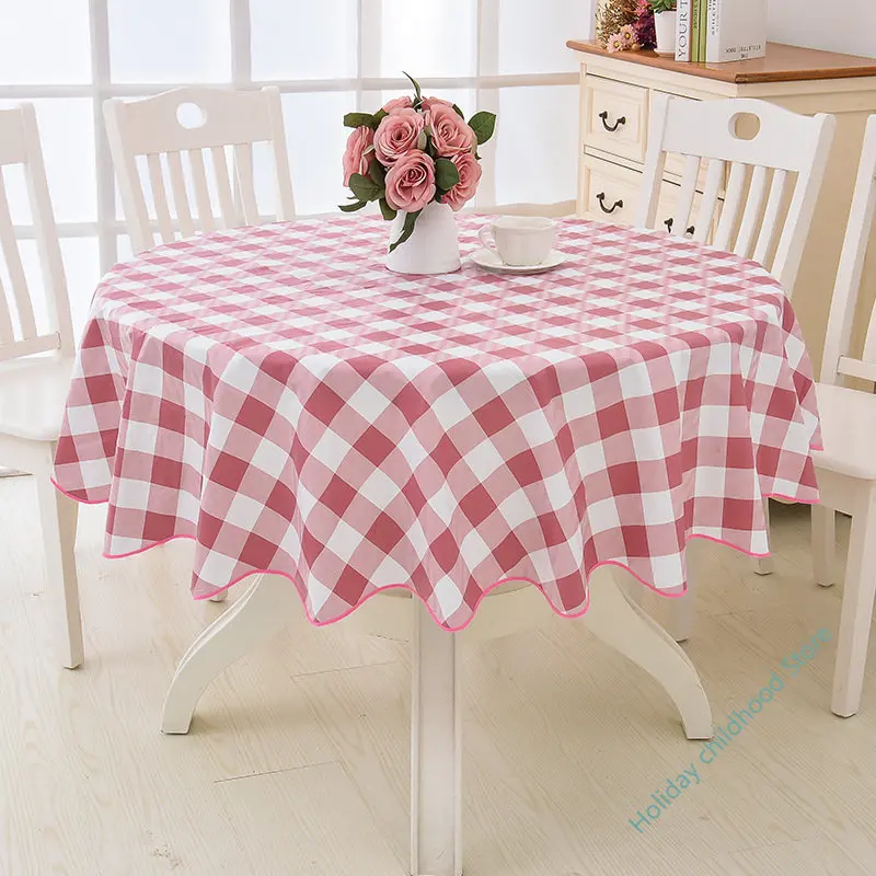 PVC Hotel round table cloth plastic round table cloth waterproof, oil proof, wash free and scald proof tablecloth round table
