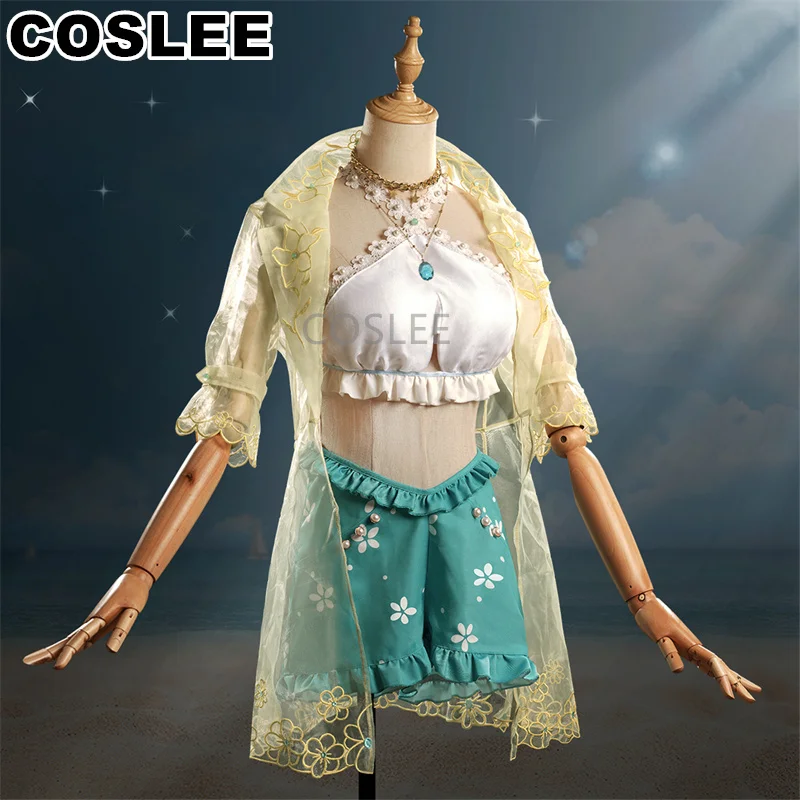COSLEE Identity V Patricia Dorival Coconut Fragrance Праздничный Косплей Костюм Игровой Прекрасная