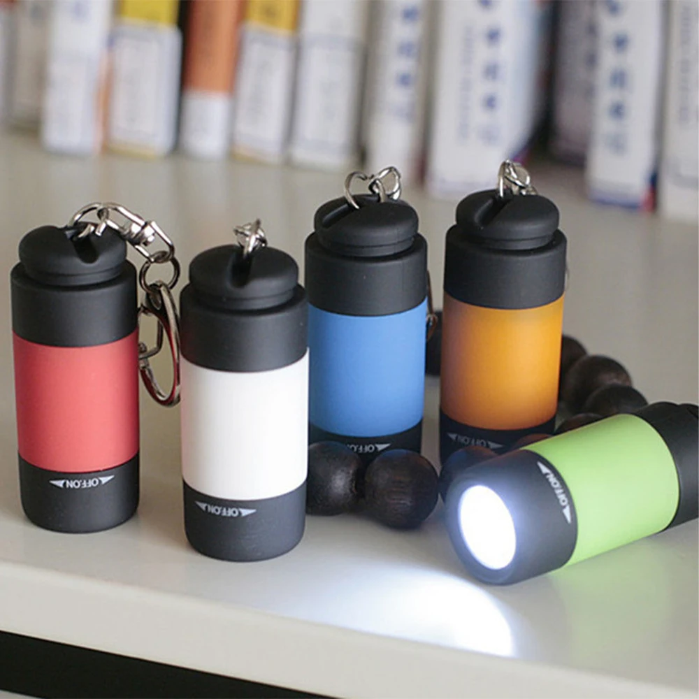 

Светодиодный мини-фонарик с зарядкой от USB, портативный фонарик с брелоком, ффонарь, фонасветильник для походов, фонарик, рандомный фонарь, 2 ...