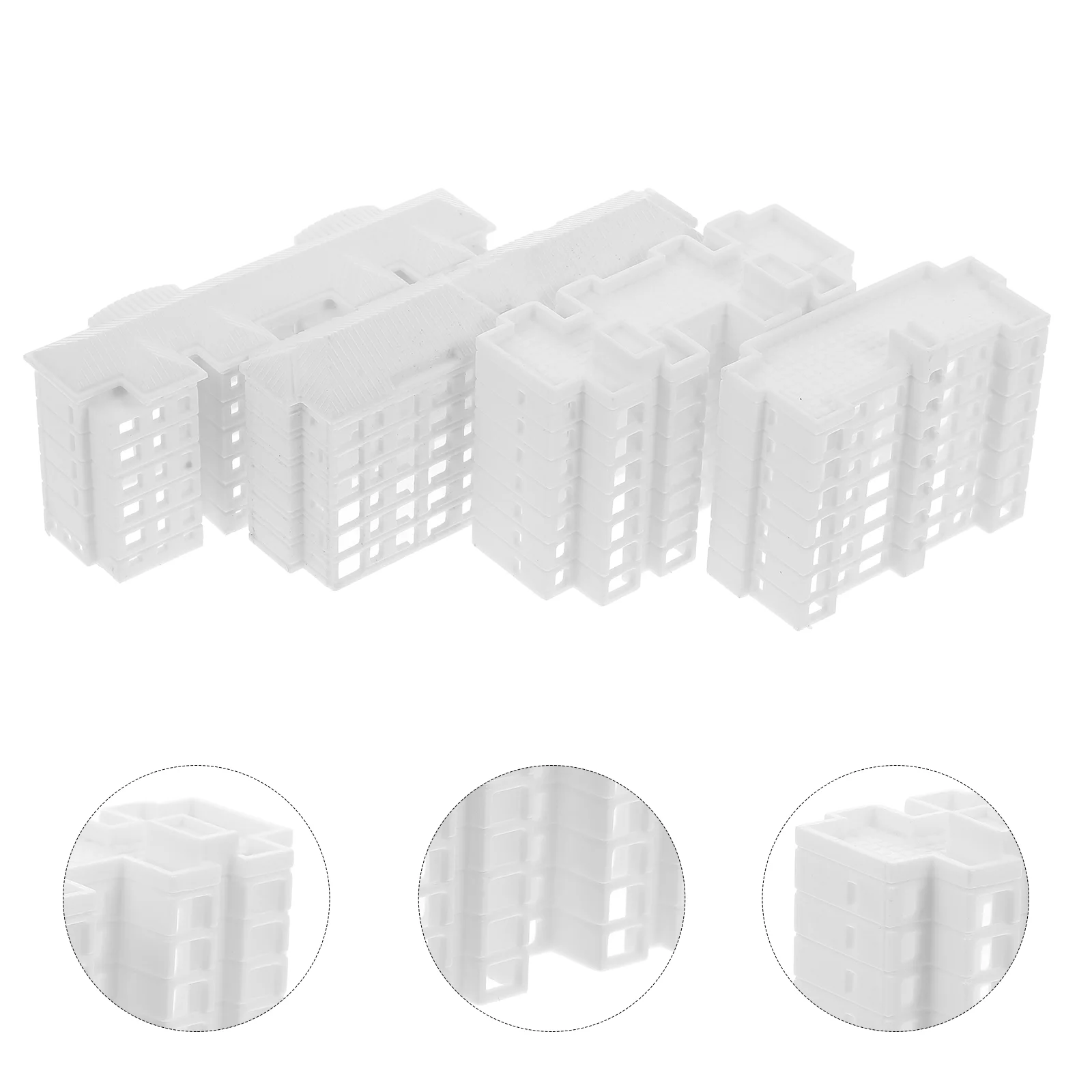 4 шт. мини-строительный орнамент миниатюрные архитектурные модели блоки