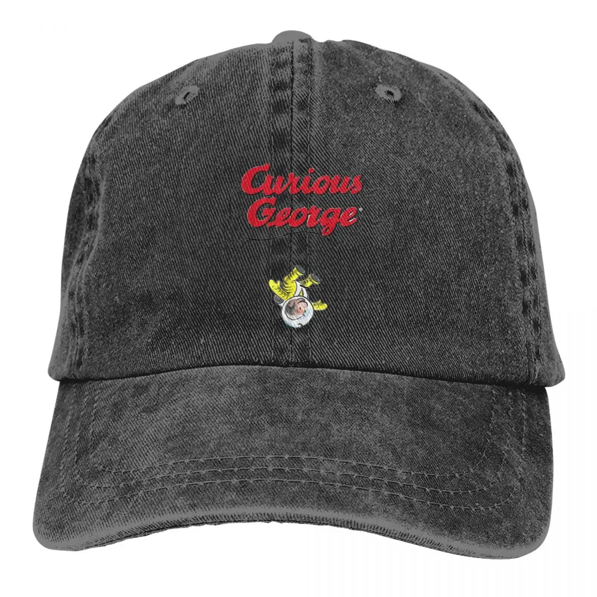 

Summer Cap Sun Visor Curious George Space Explorer George Hip Hop Caps Monkey Cowboy Hat Peaked Hats