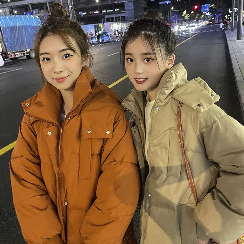 Women's Winter Parkas Hooded Long Down Jackets for Women Thick Warm Cotton Padded Coats Oversized Outerwear Female Soft Tops